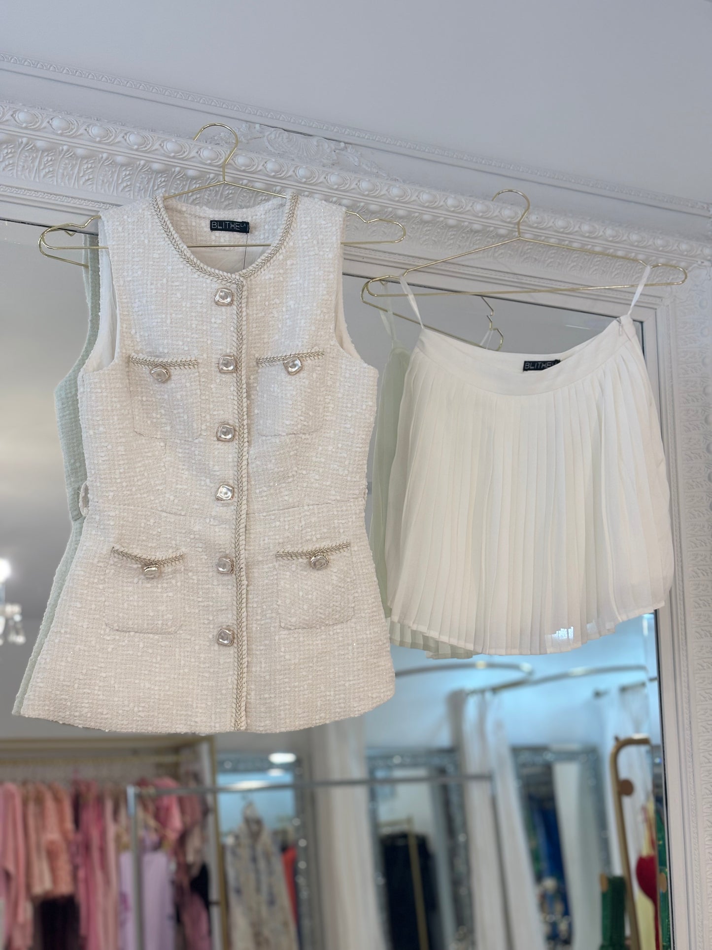 Bella Skirt Set White