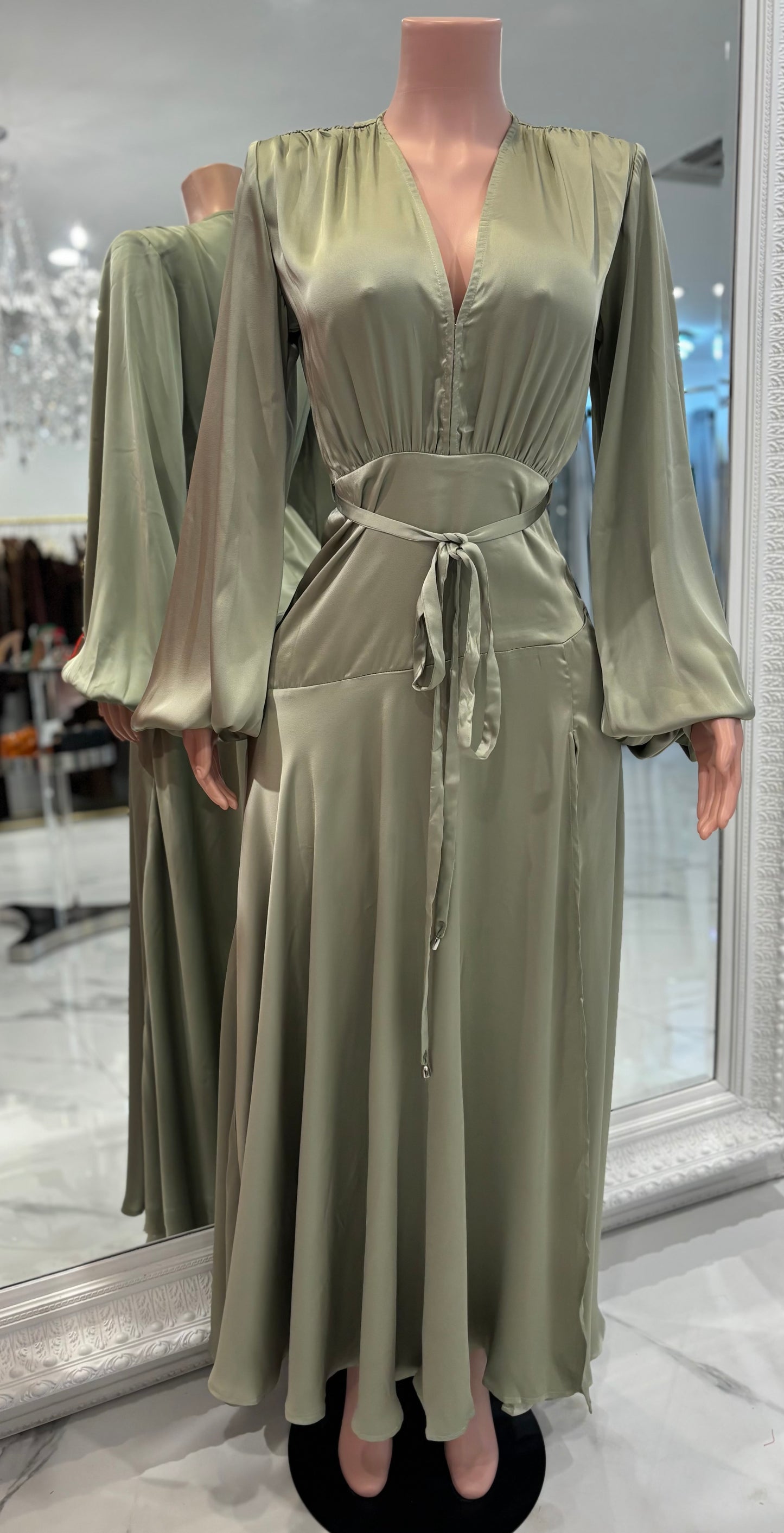 Party Maxi Dress Green