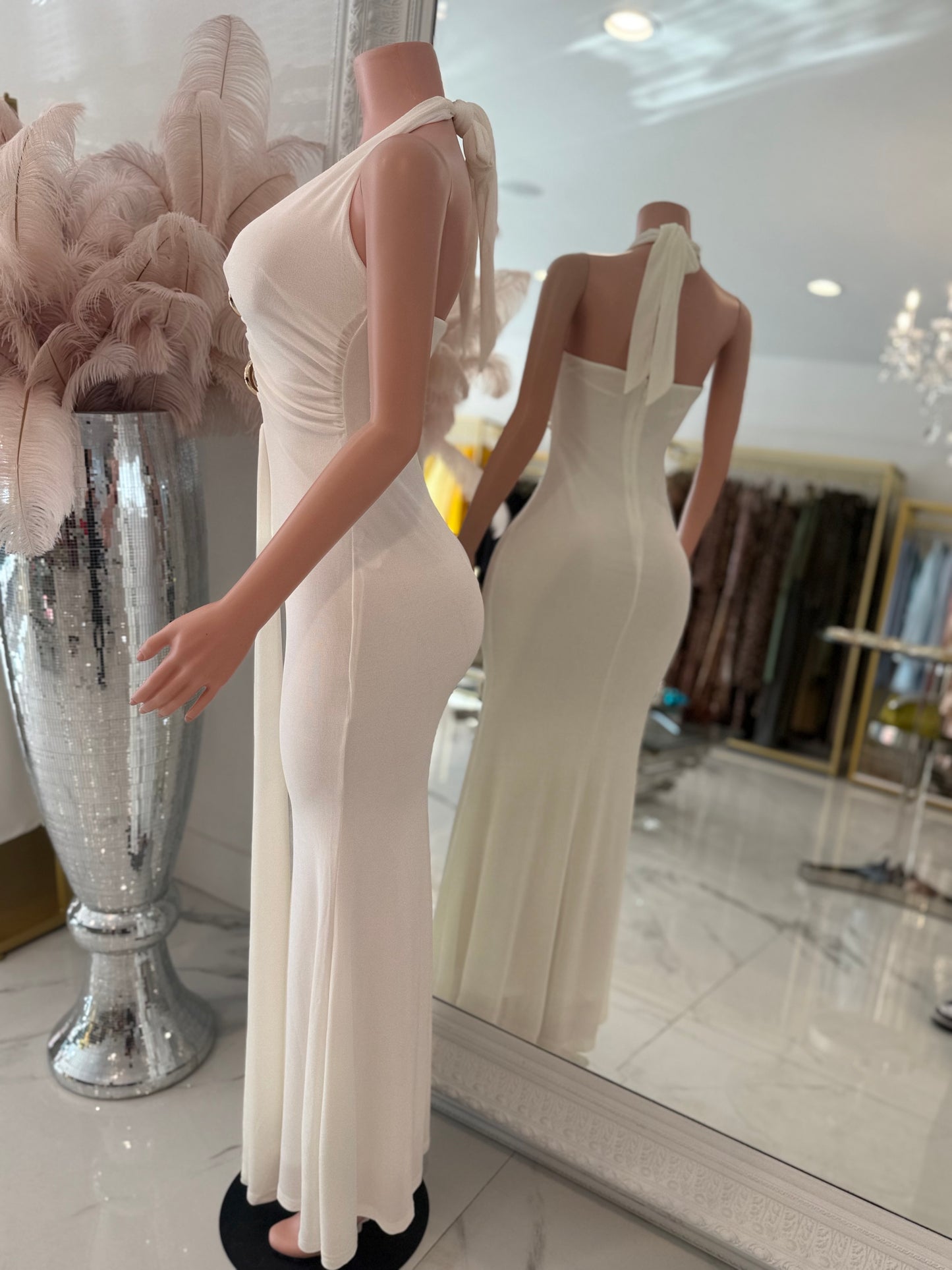 Deadly Love Maxi Dress White