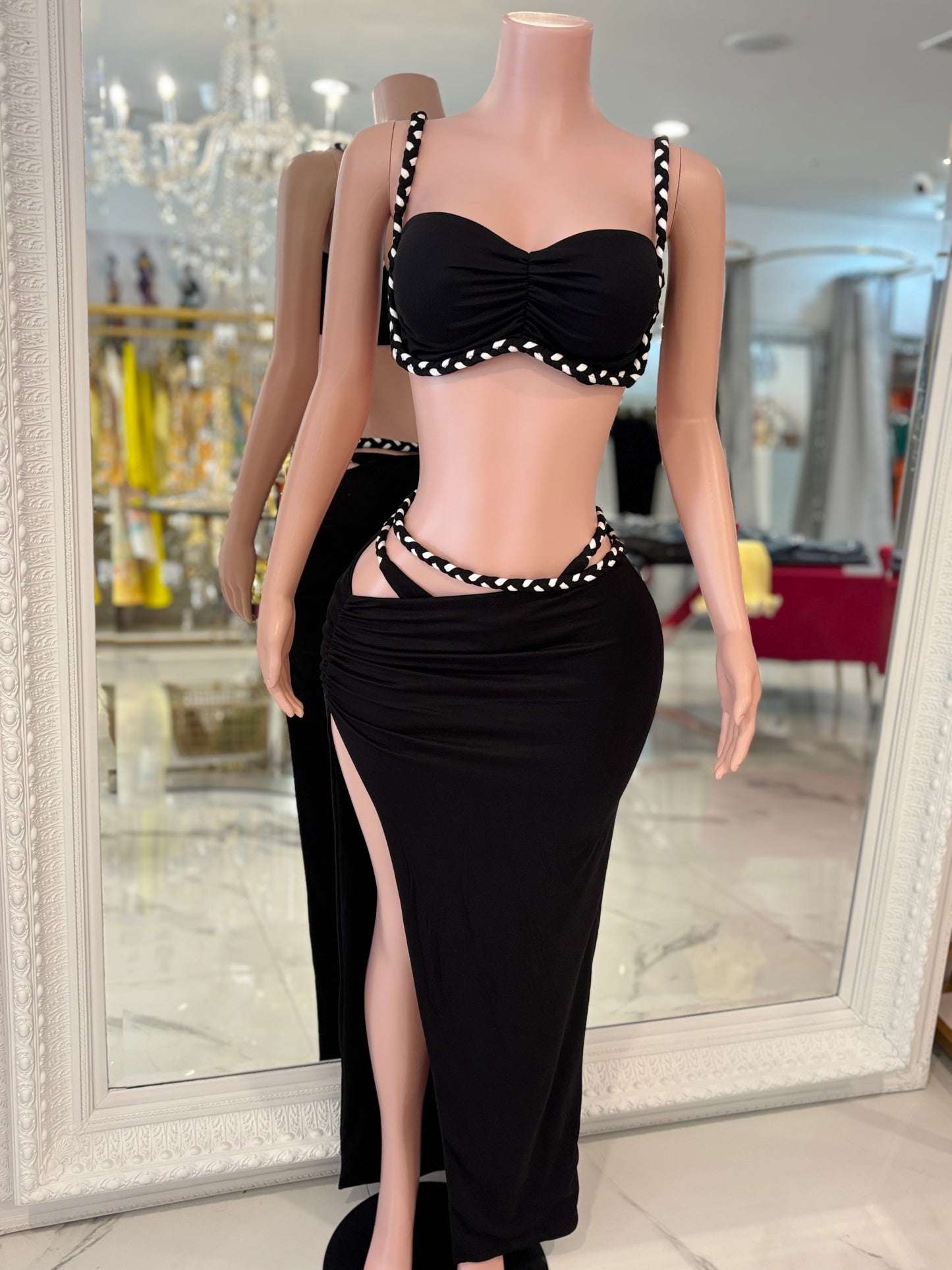 Electric Bloom Skirt Set