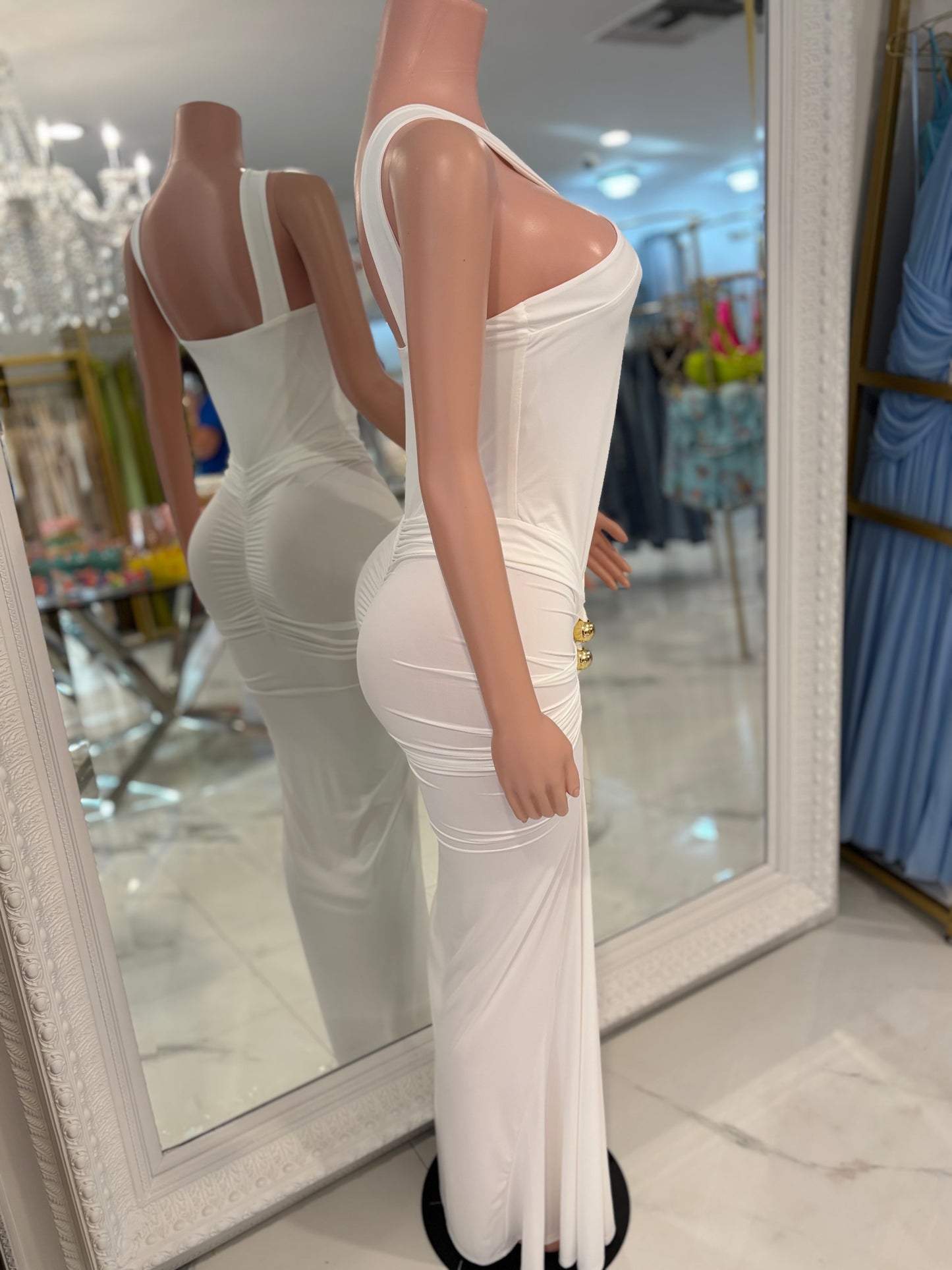 Hot For Life Maxi Dress White
