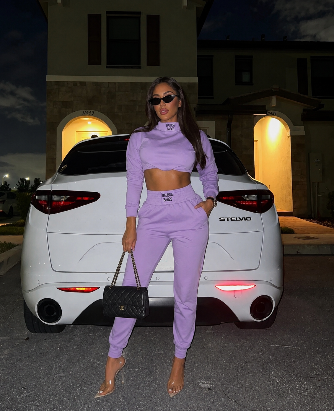 Balboa Pants Set Purple