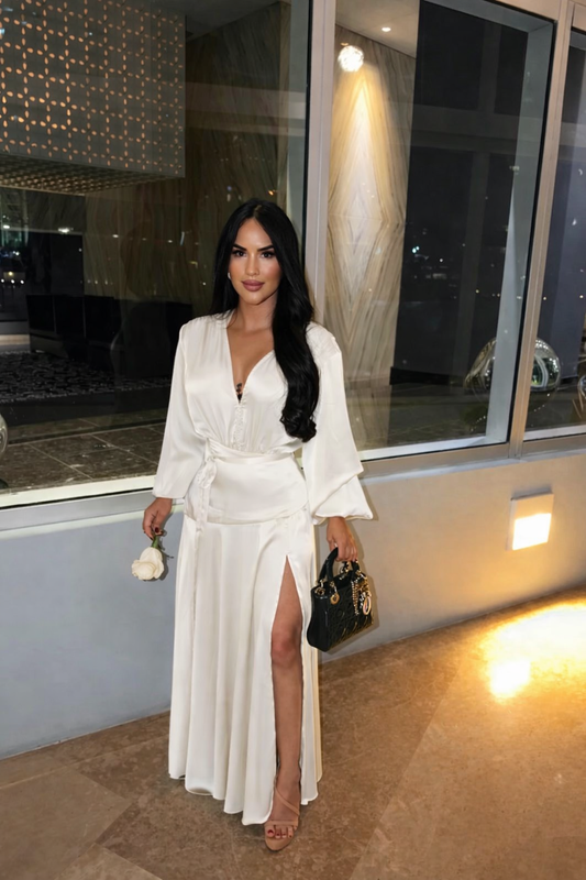 Party Maxi Dress White