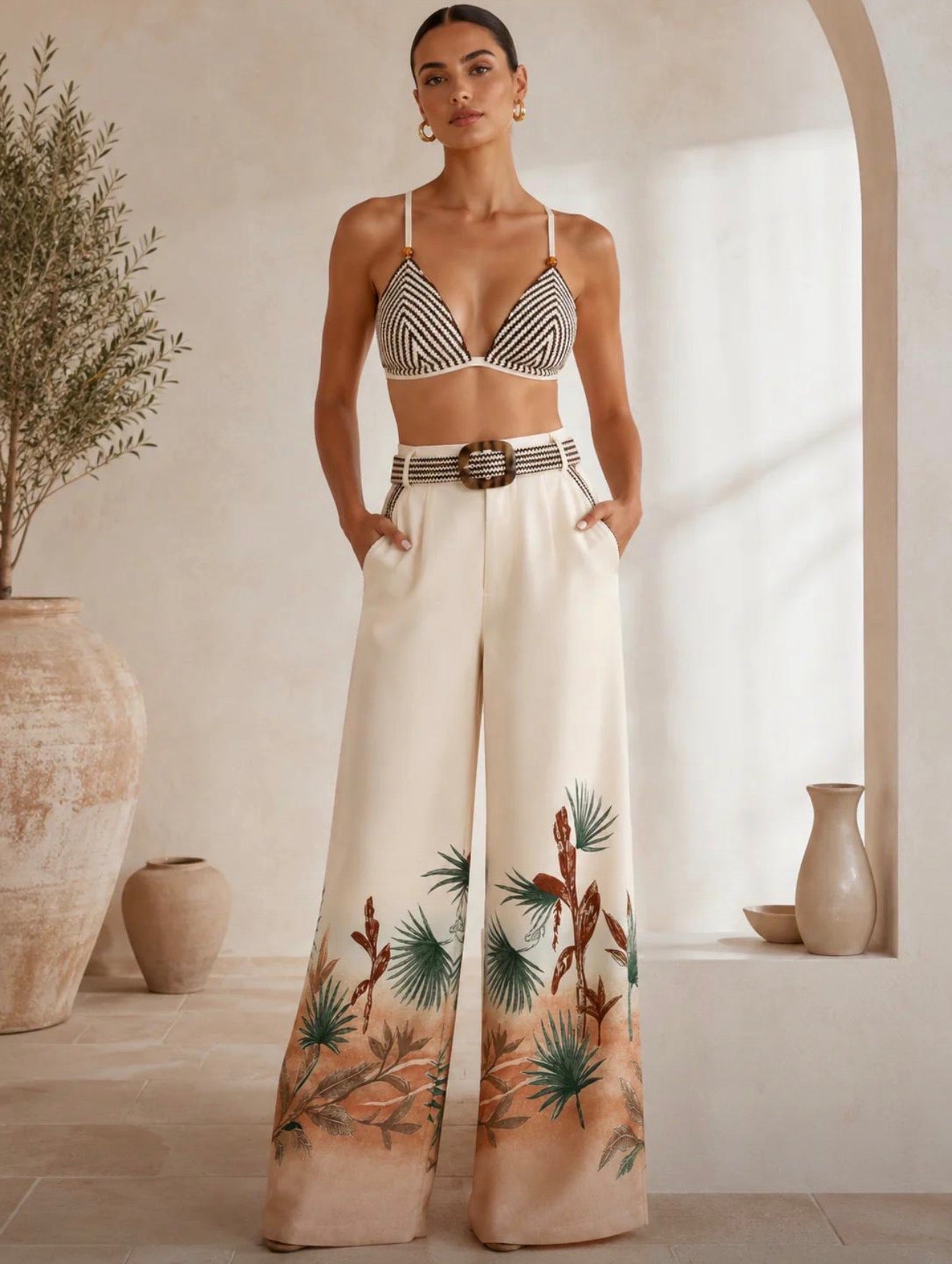 Get It Ready Pants Set White