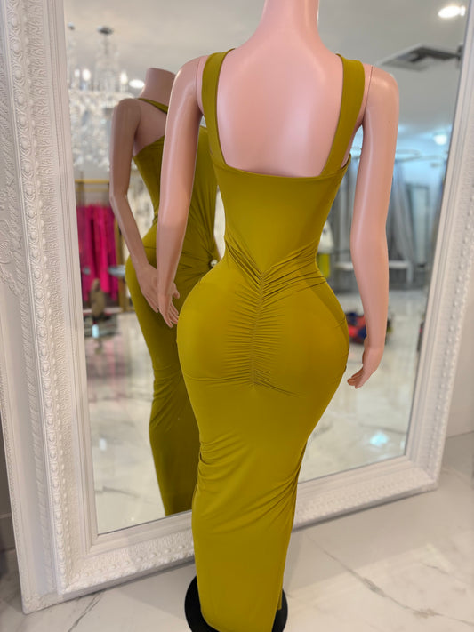 Your Greatest Wish Maxi Dress Gold