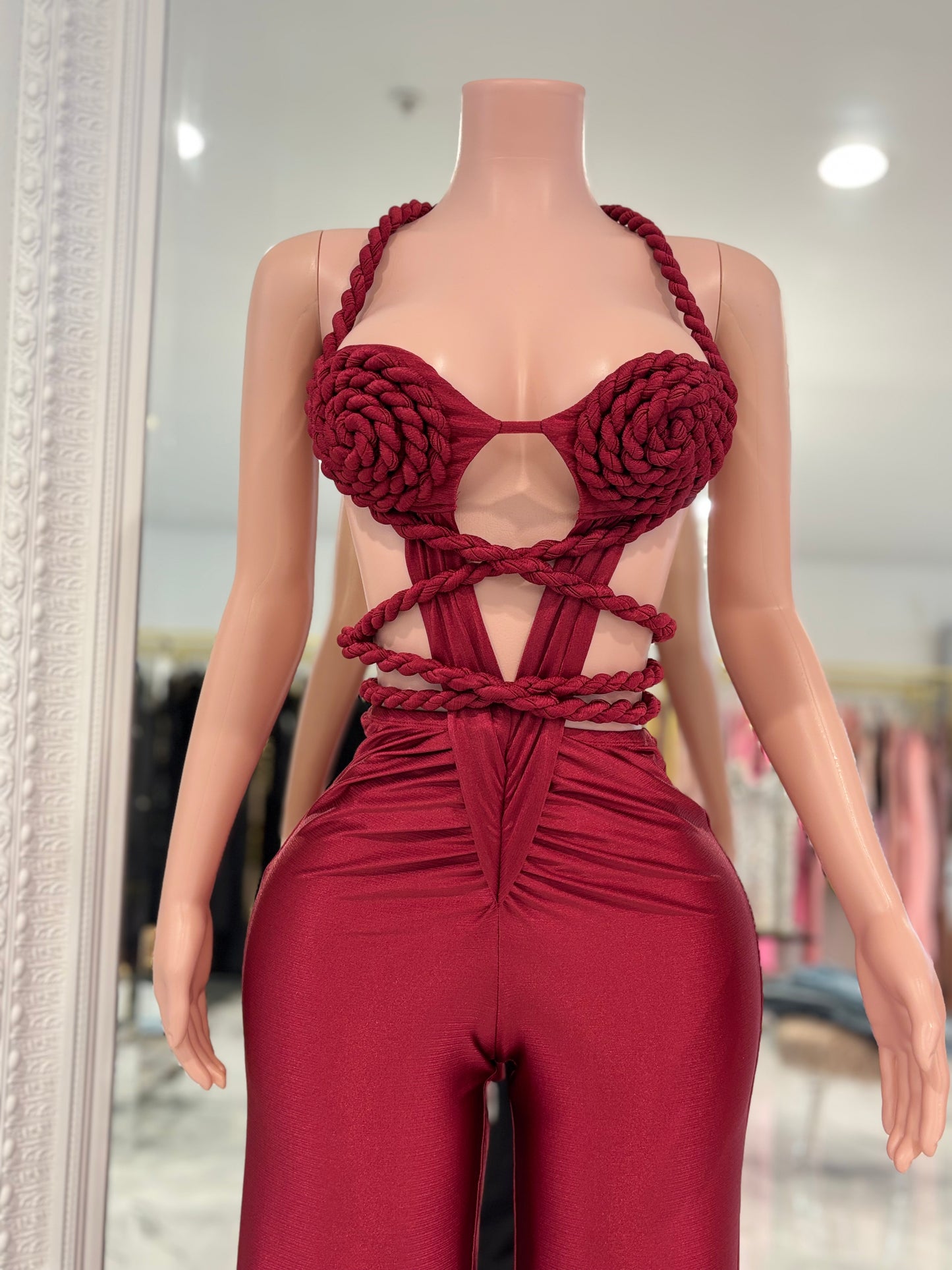Magic Nods Jumpsuit Red