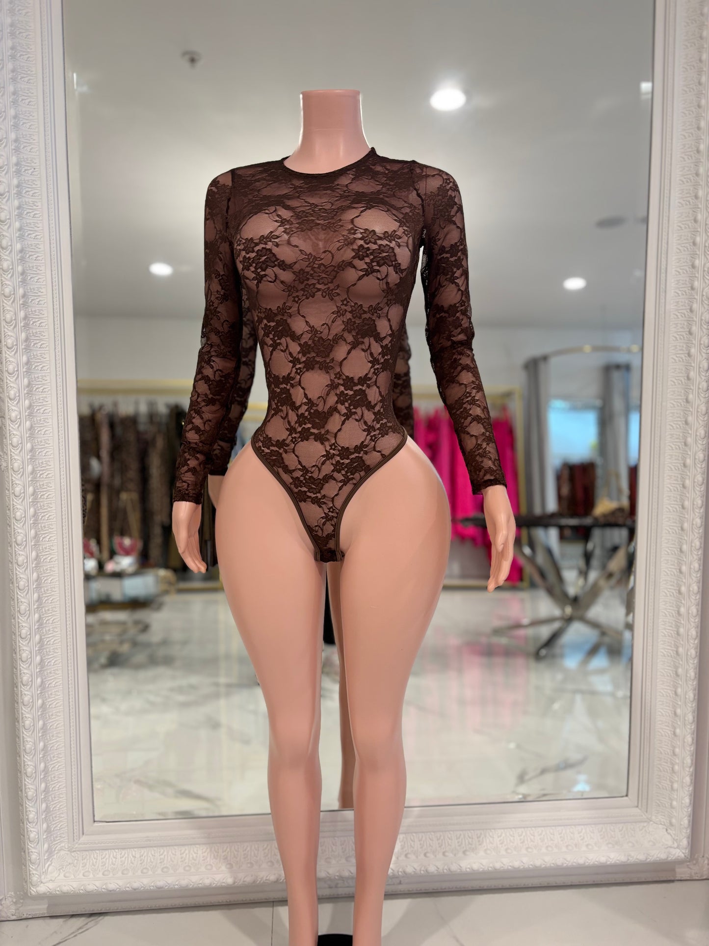 Can You See Me Bodysuit Black