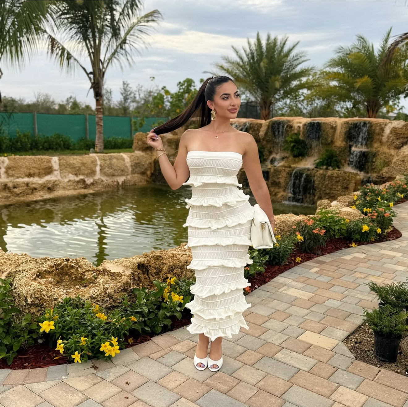Darly Maxi Dress White