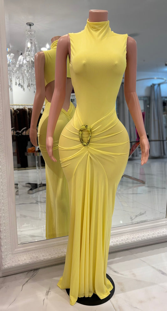 Love Maxi Dress Amarrillo