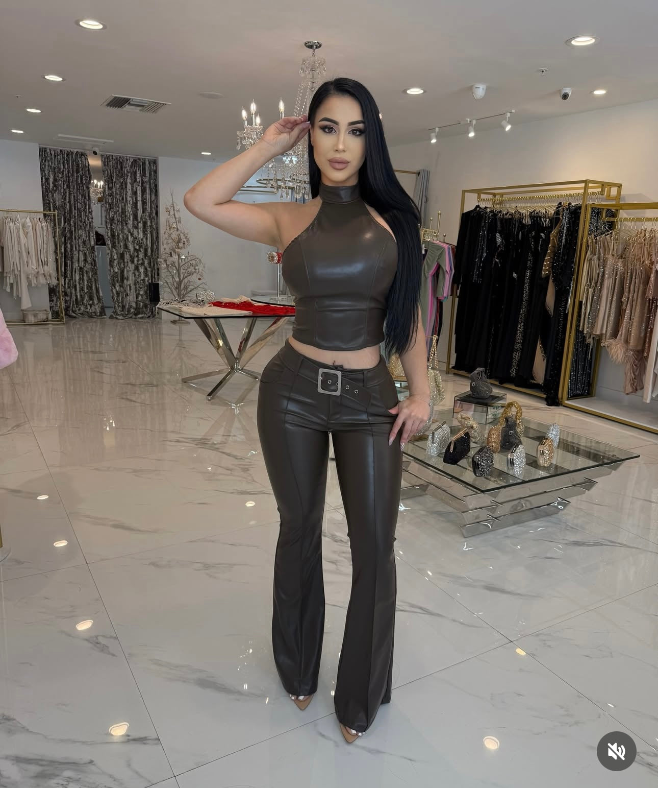 Didi Panst Set Brown