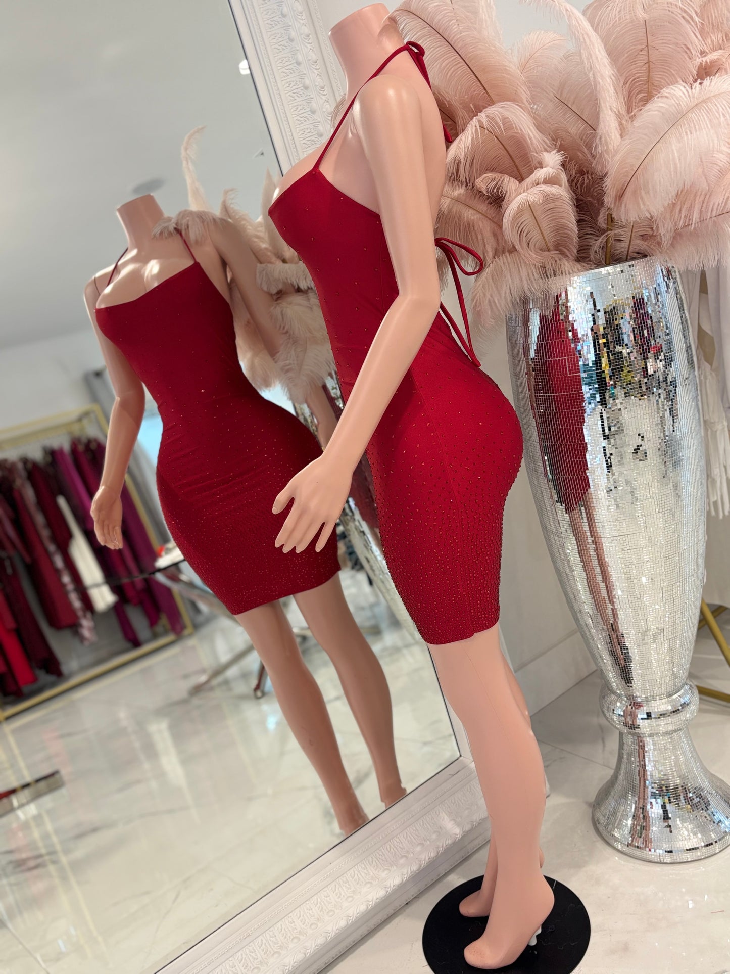 Just That Good Mini Dress Red