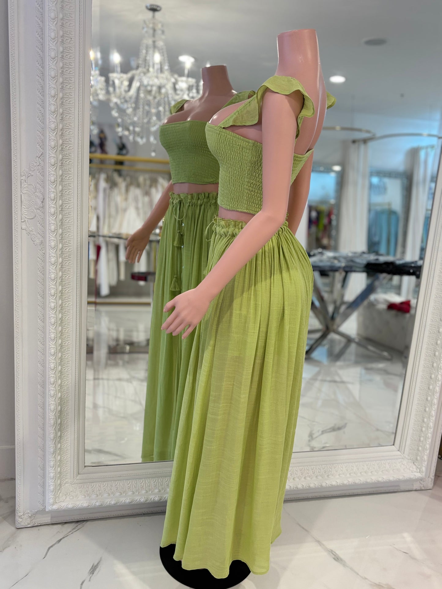 Sweetheart Sonata Skirts Set Green