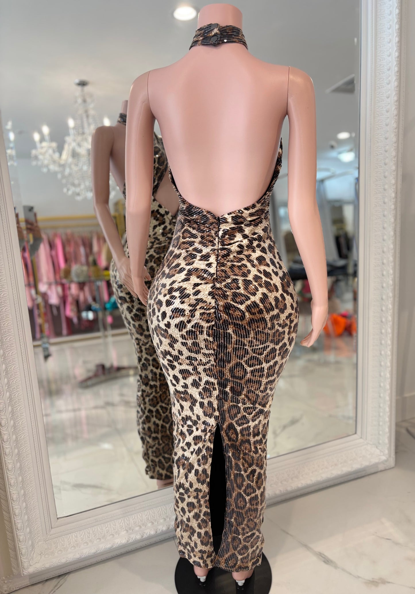 Serengeti Glam Leopard Ruched