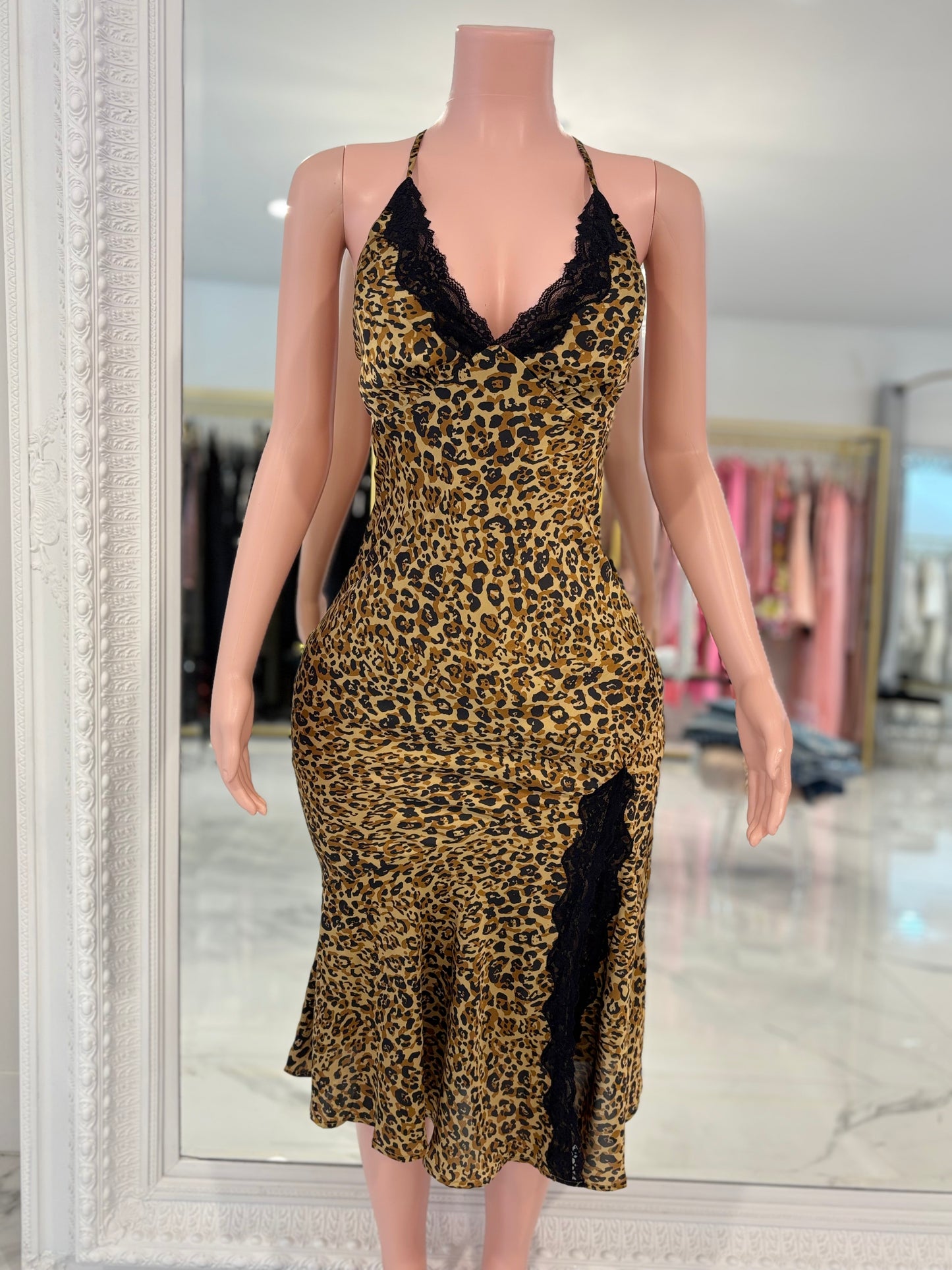 Sexy Panther Midi Dress
