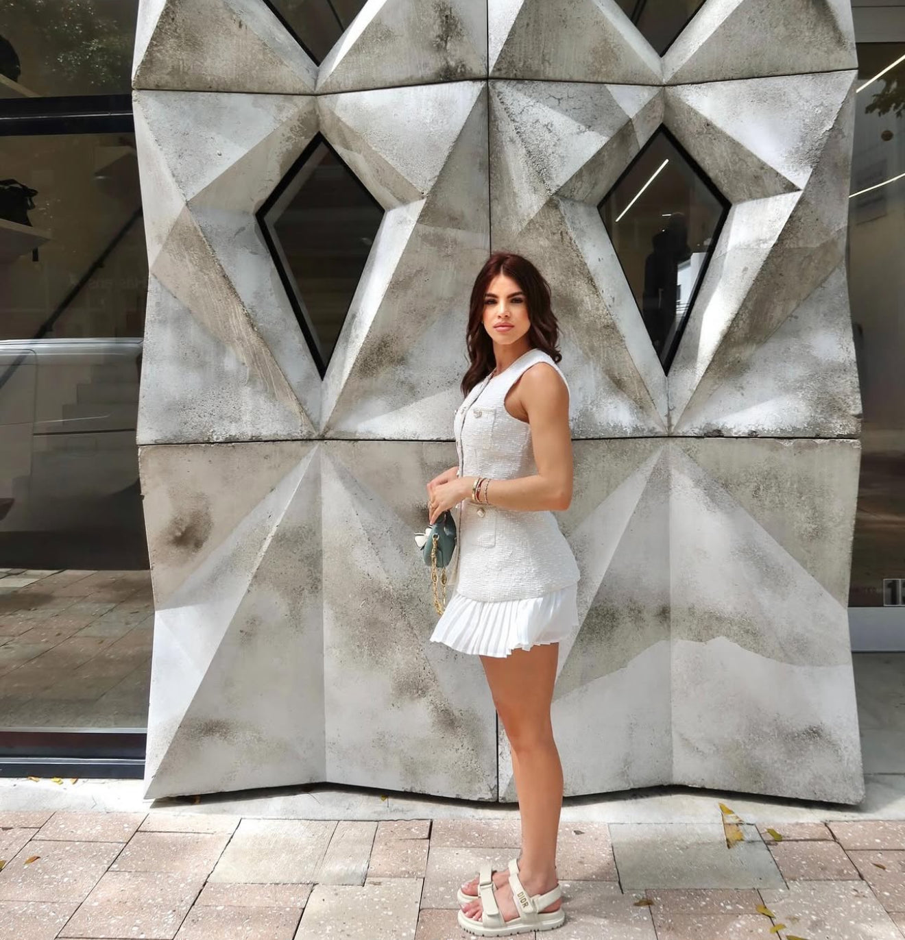 Bella Skirt Set White