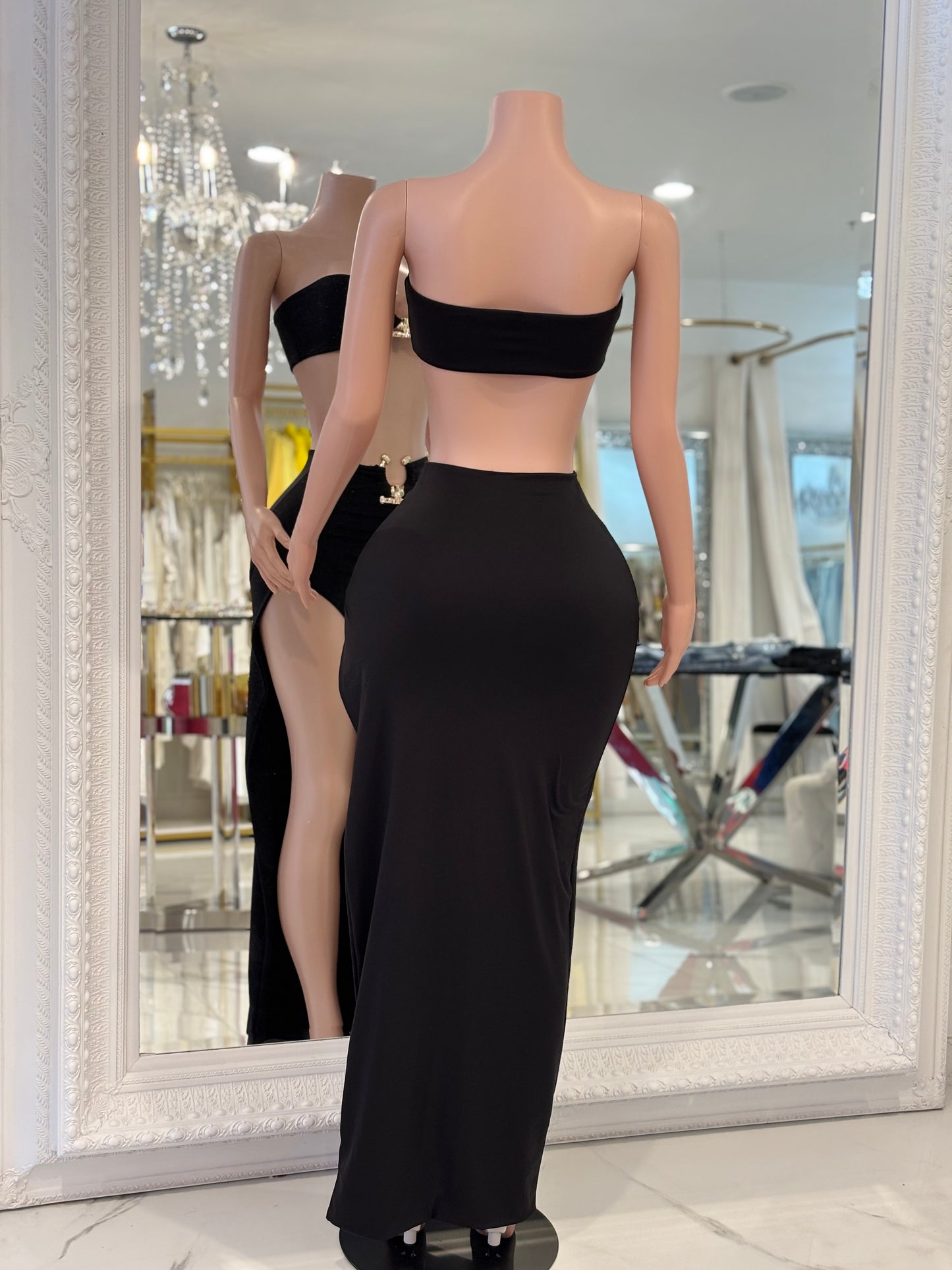 Black Skirt Set