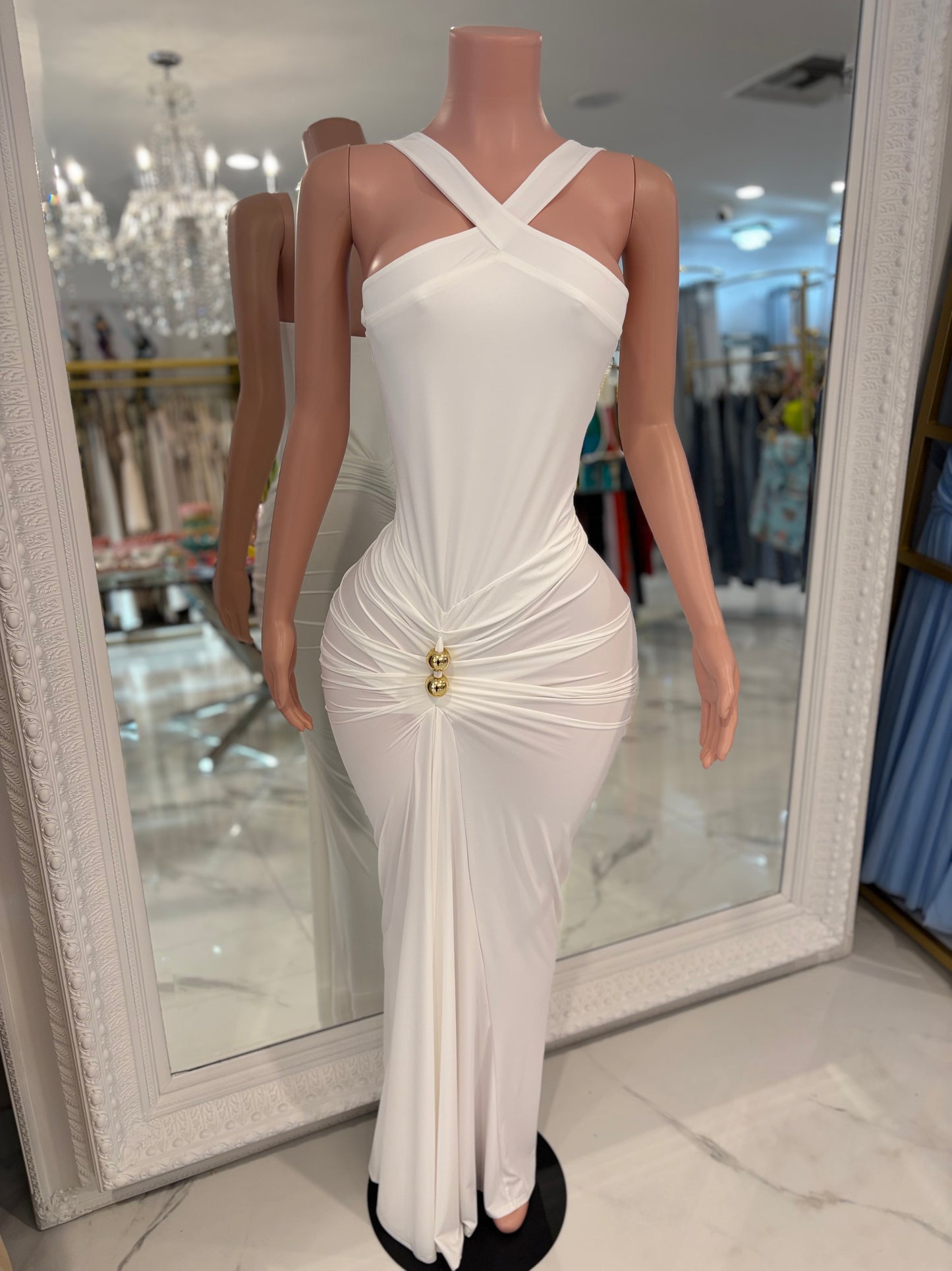 Hot For Life Maxi Dress White