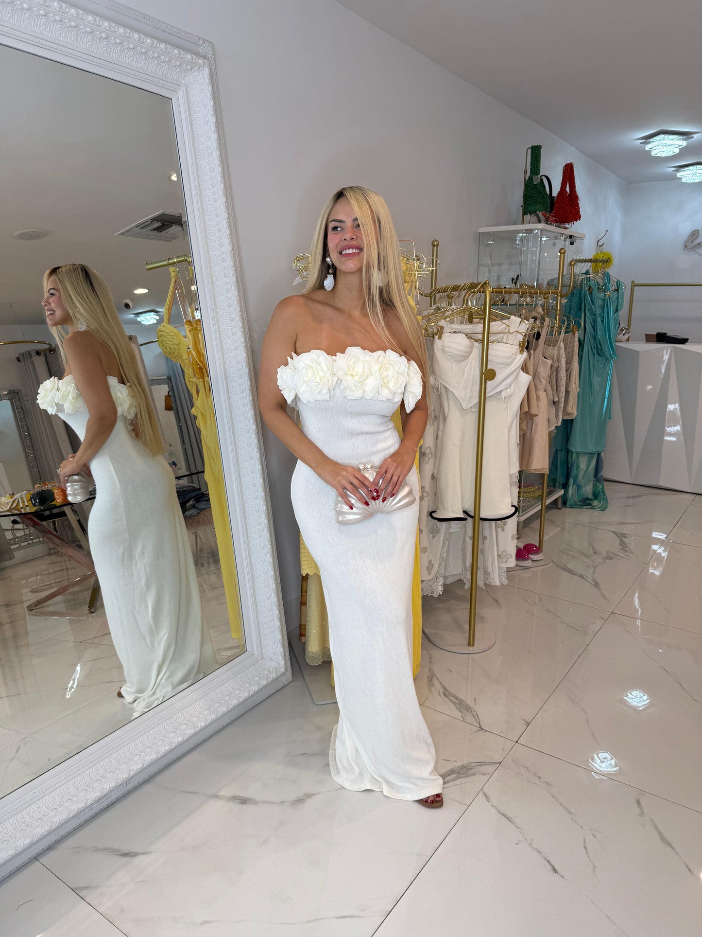 I Am The One Maxi Dress White