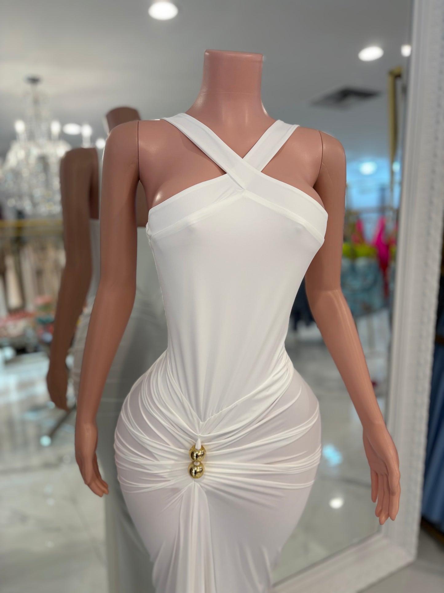 Hot For Life Maxi Dress White