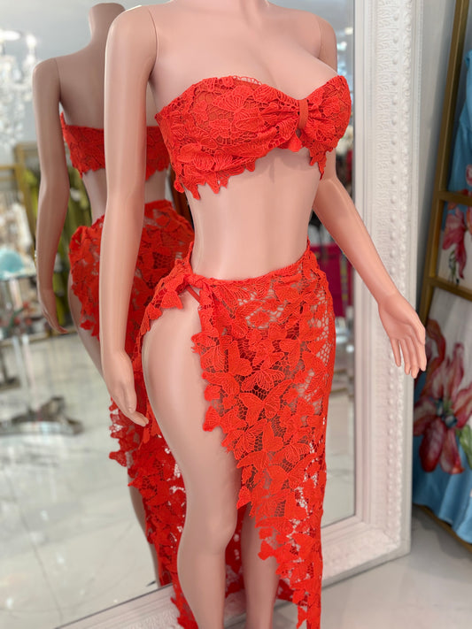 Lace Me Up Barbie Lace Skirt Set