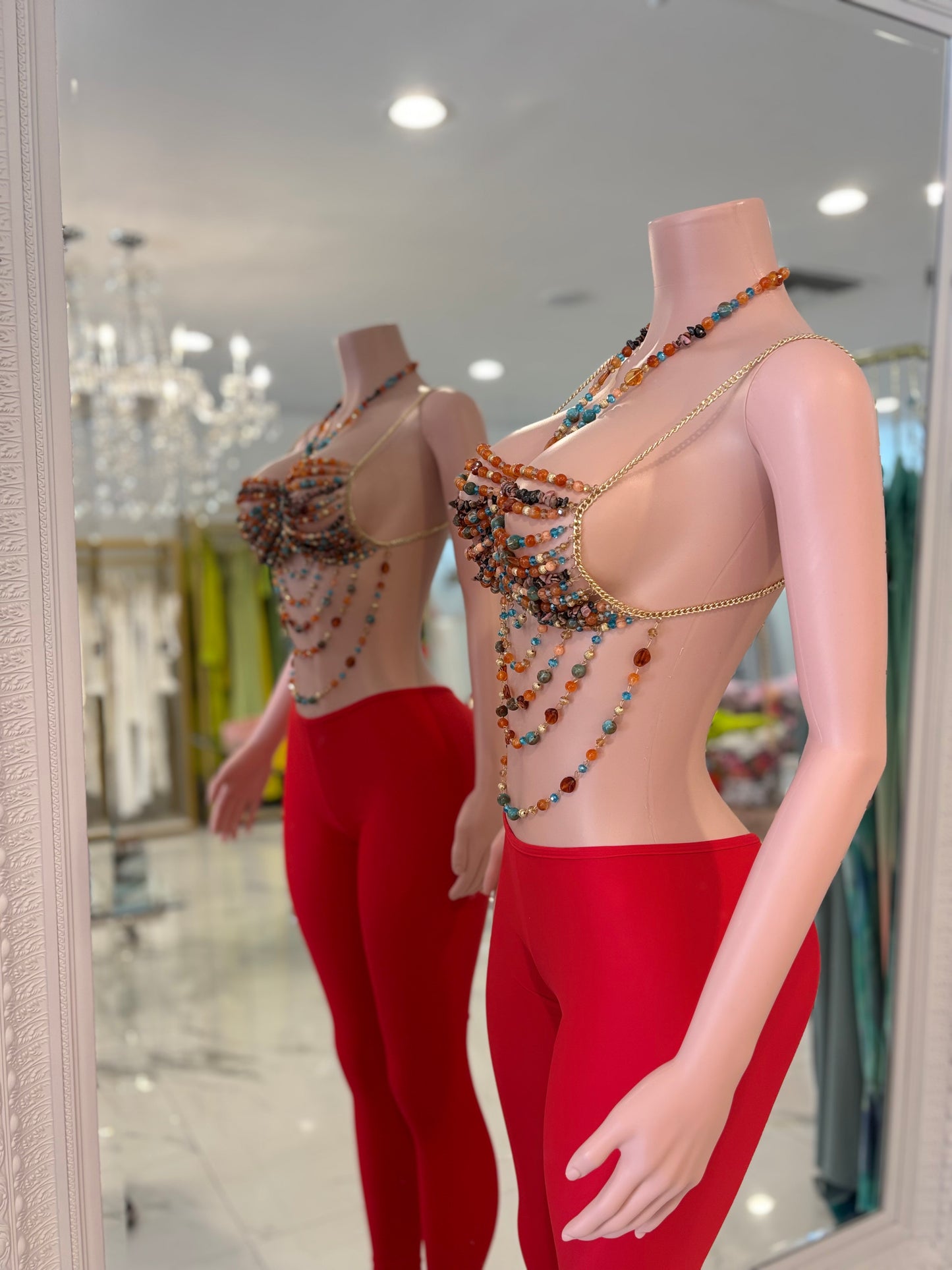 Iconic Goddess Pearls Top