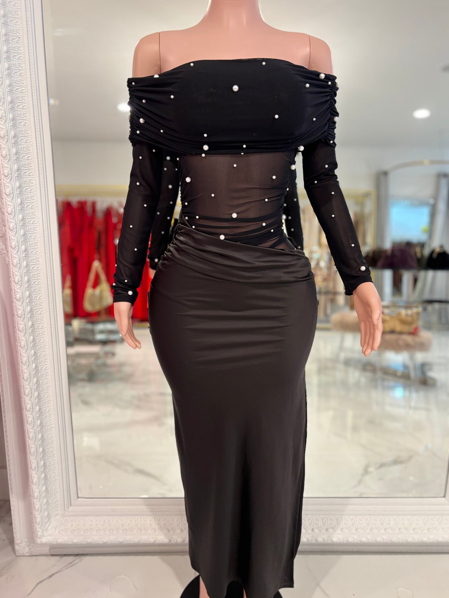 Starry Night Beauty Maxi Dress Black