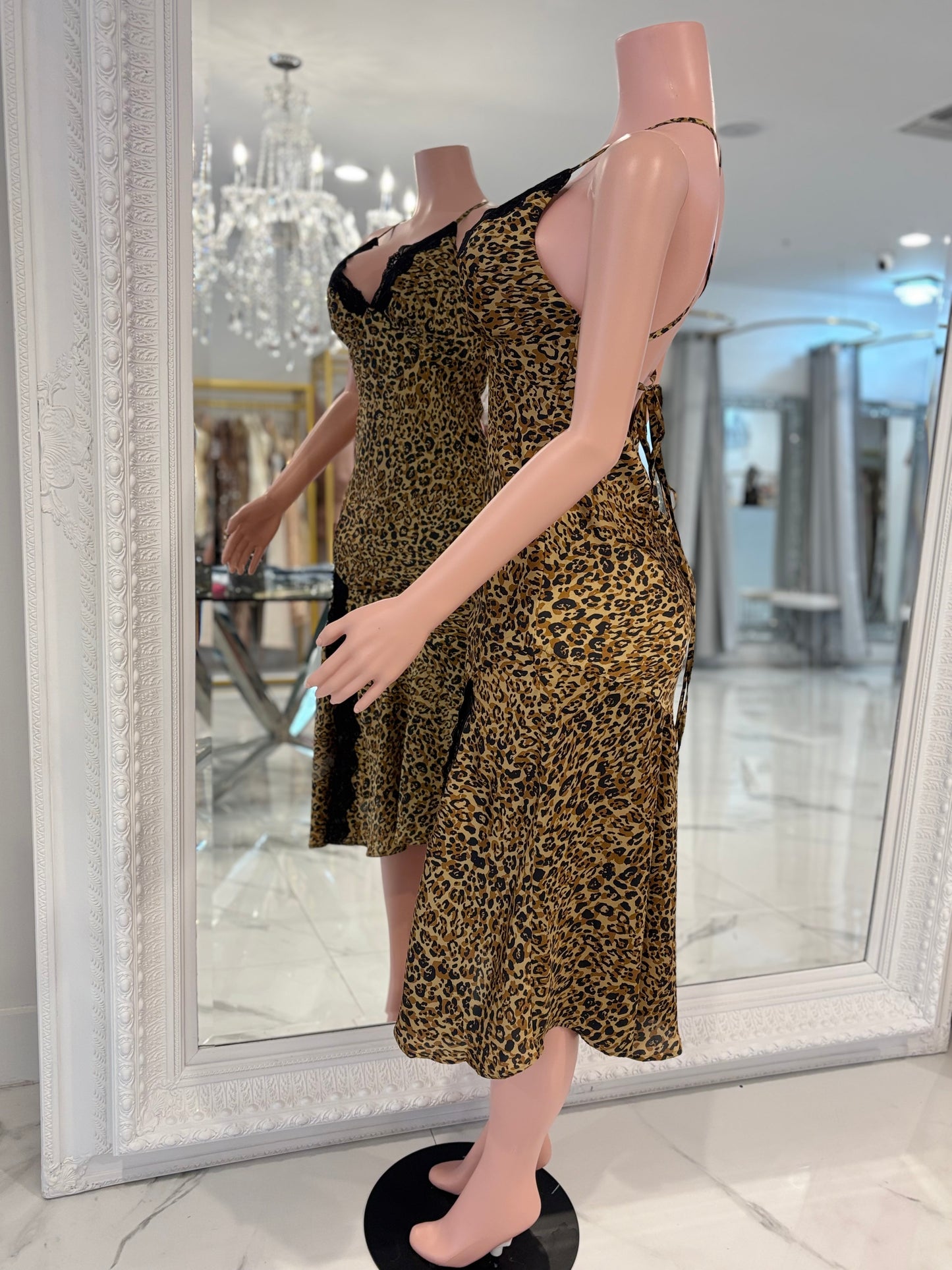 Sexy Panther Midi Dress