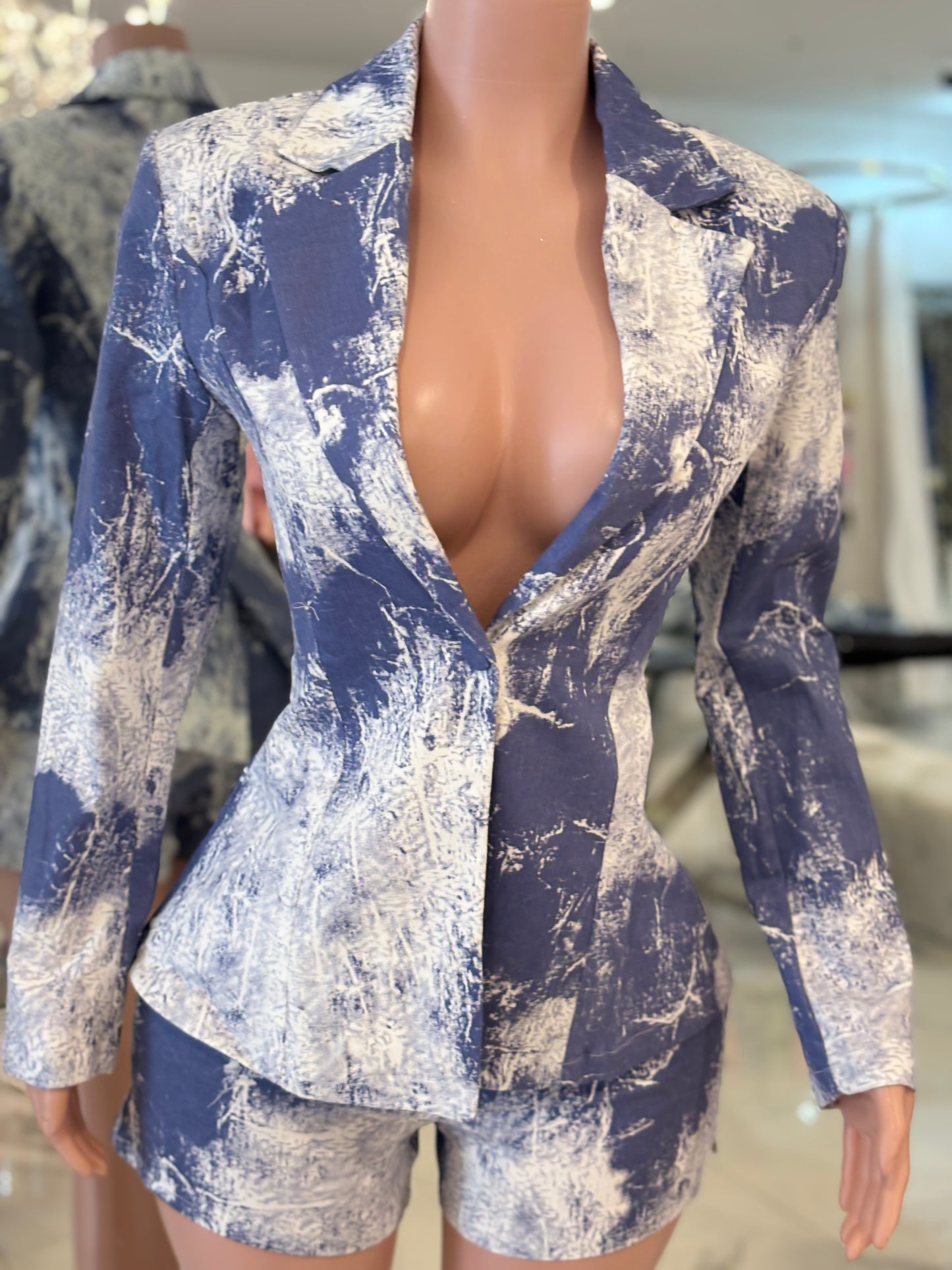 Aby Short Set Blue