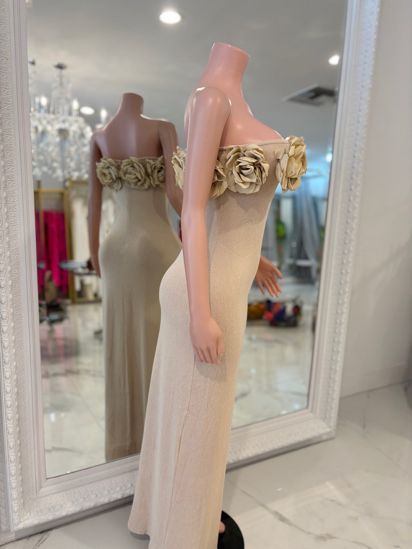I Am The One Maxi Dress Beige