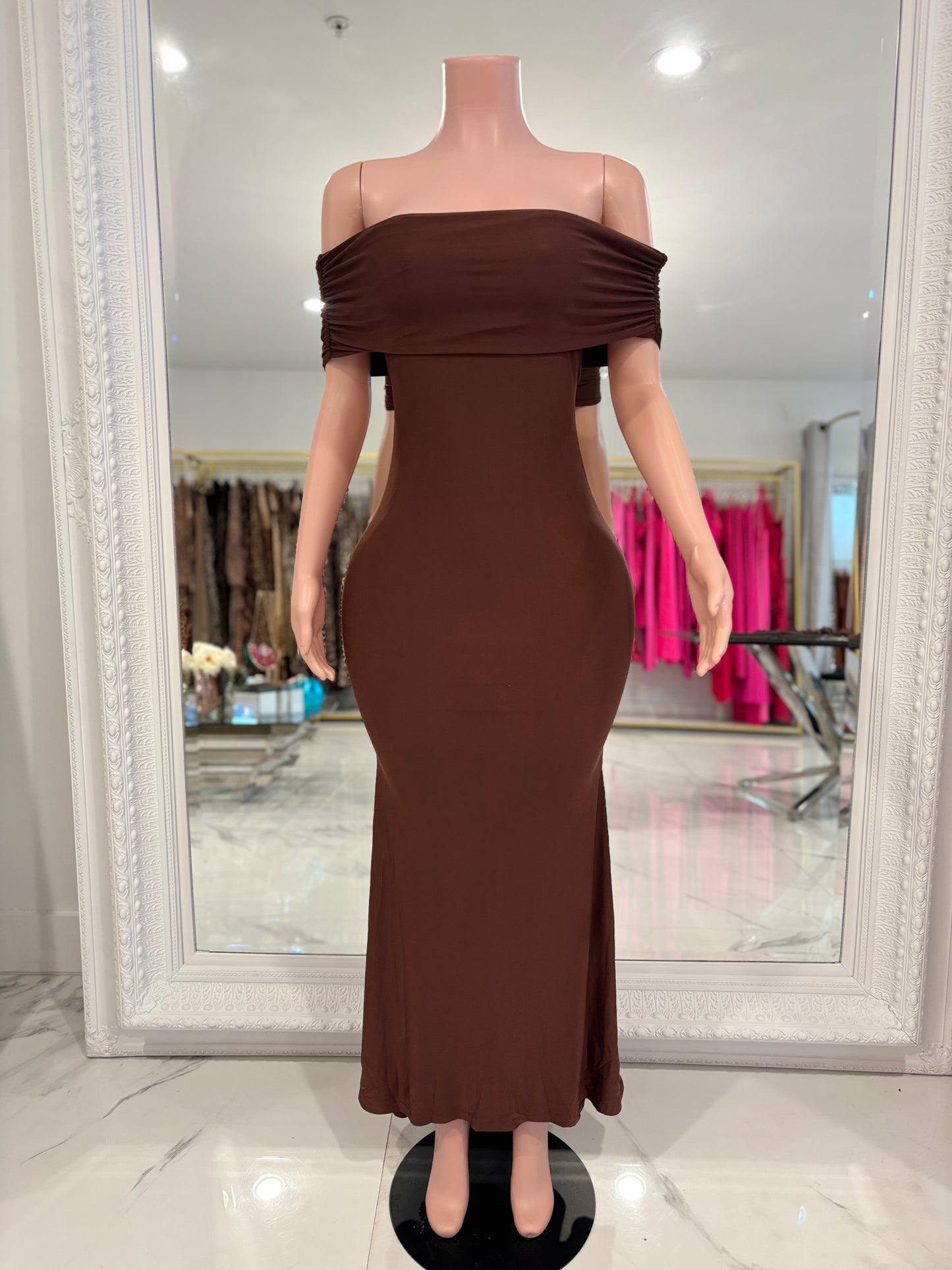 I Just Want Love Maxi Dress Brown