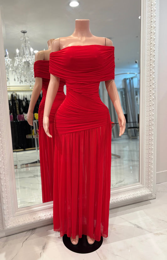 Dance in My Dreams Maxi Dress Red