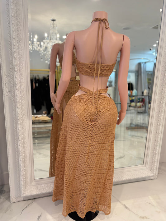 Siren’s Whisper Shell Maxi Dress