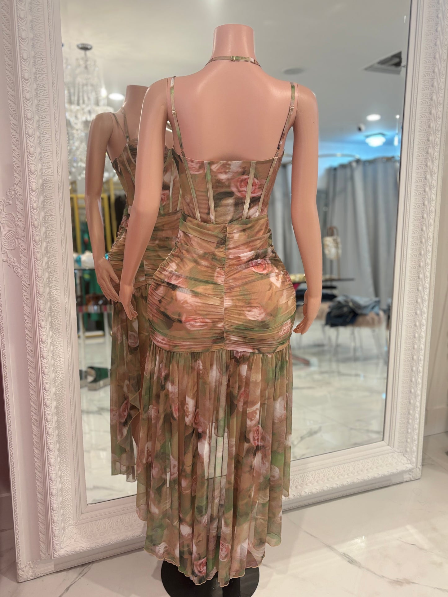 Follow My Lead Maxi Dress Floral