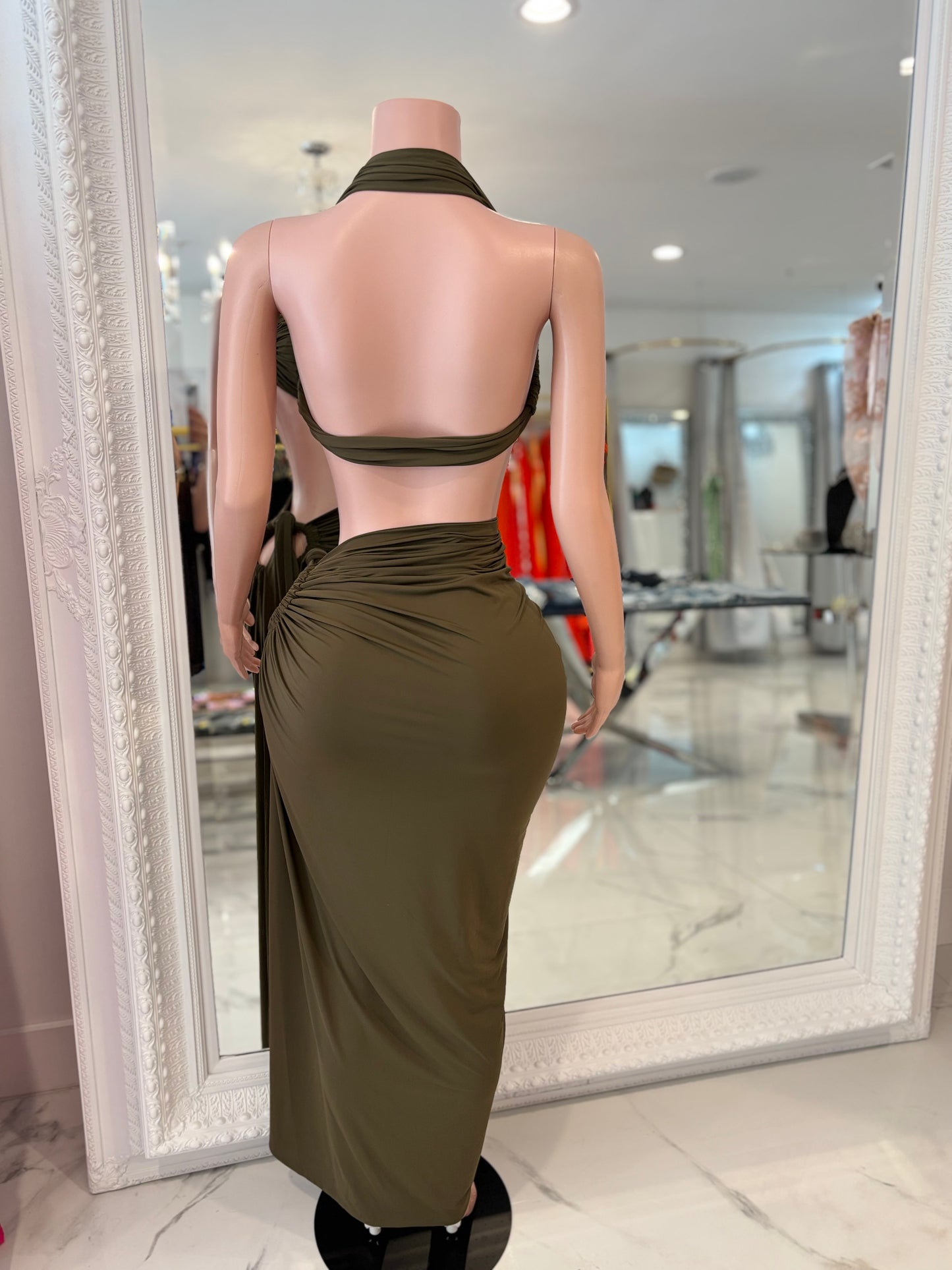 Coastal Rhythm Fringes Skirts Set Green