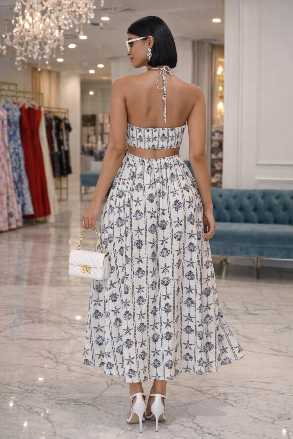 Love Found in the Sea Maxi Dress White