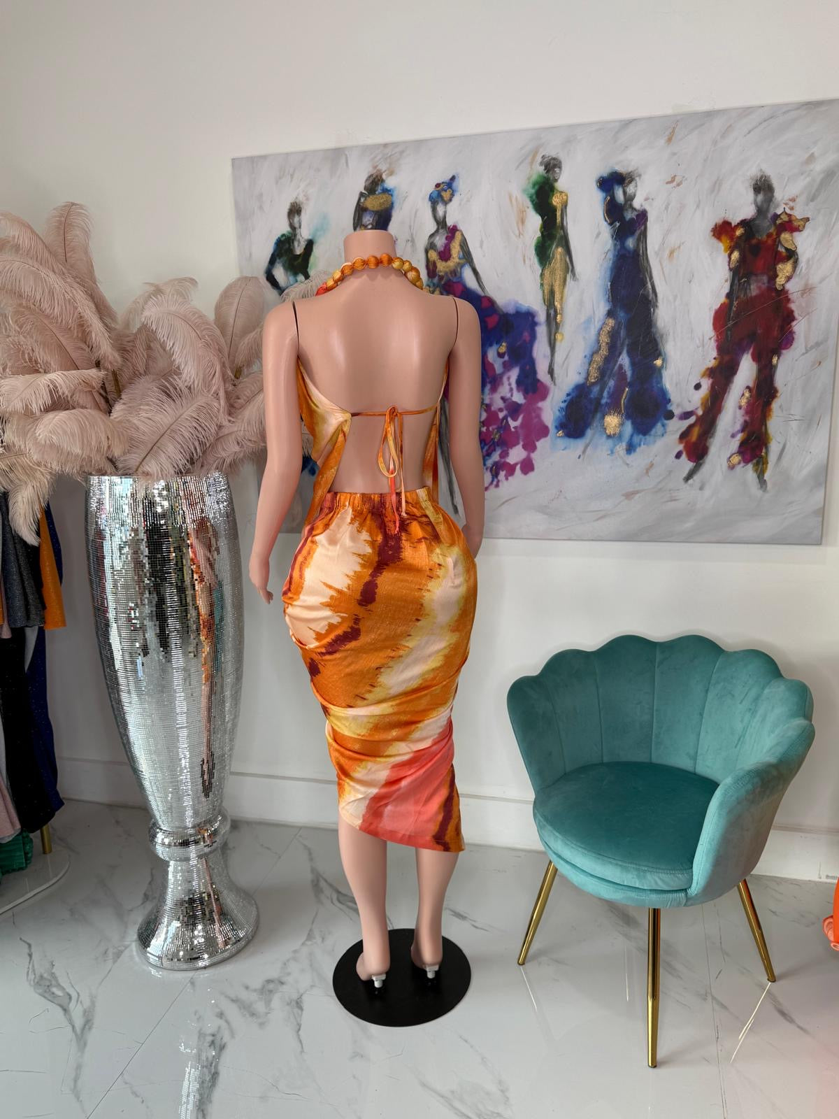 Ocean Drift Midi Dress