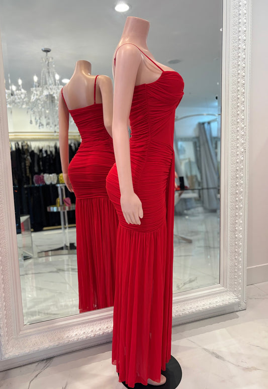 True Beauty is Me Maxi Dress Red