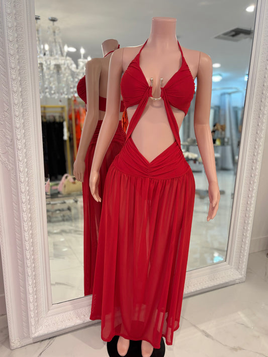 Maday Máxi Dress Red
