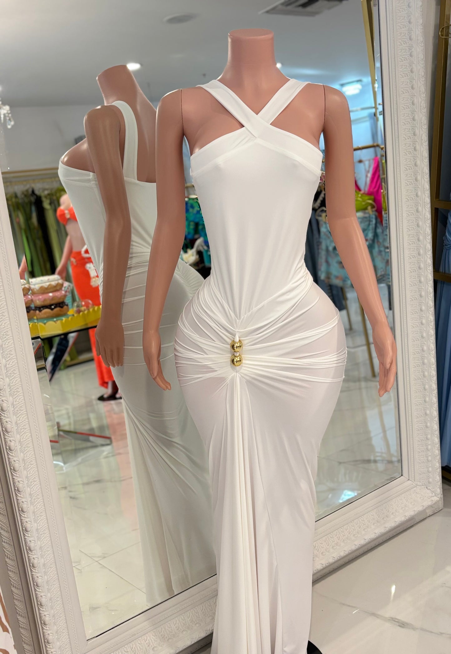 Hot For Life Maxi Dress White