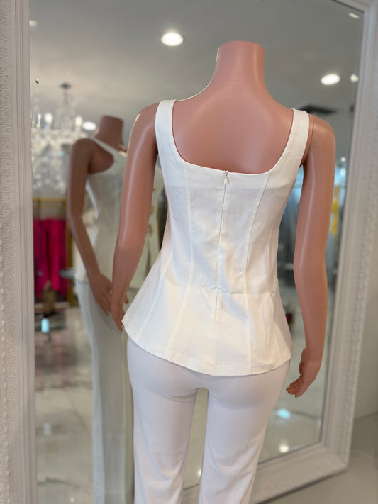 The Sea is Mine Top White