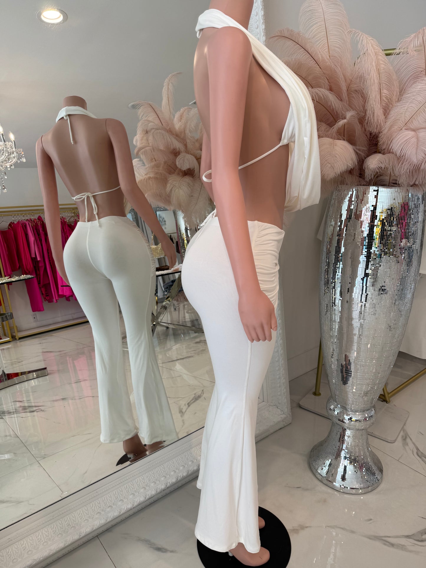 Let Me Get a Taste Pant Set White
