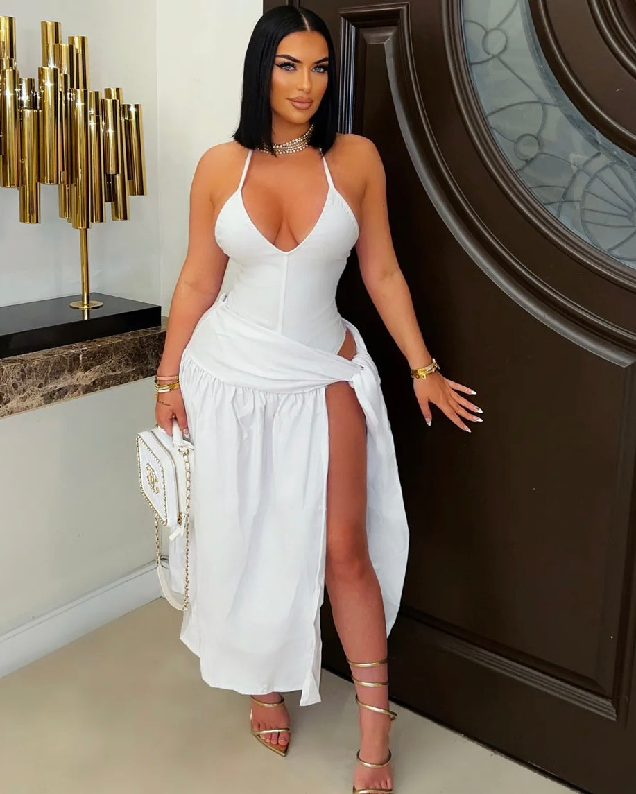 Dory Midi Dress White