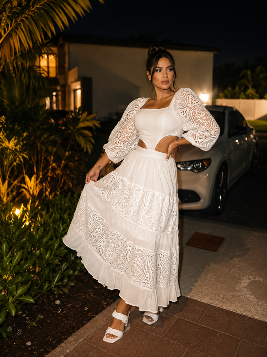Relax Maxi Dress White