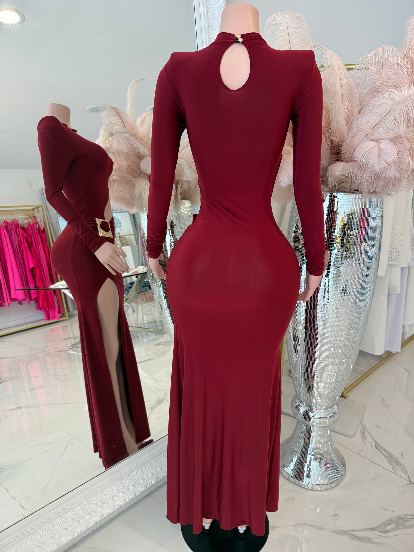 Ethereal Flow Code Maxi Dress