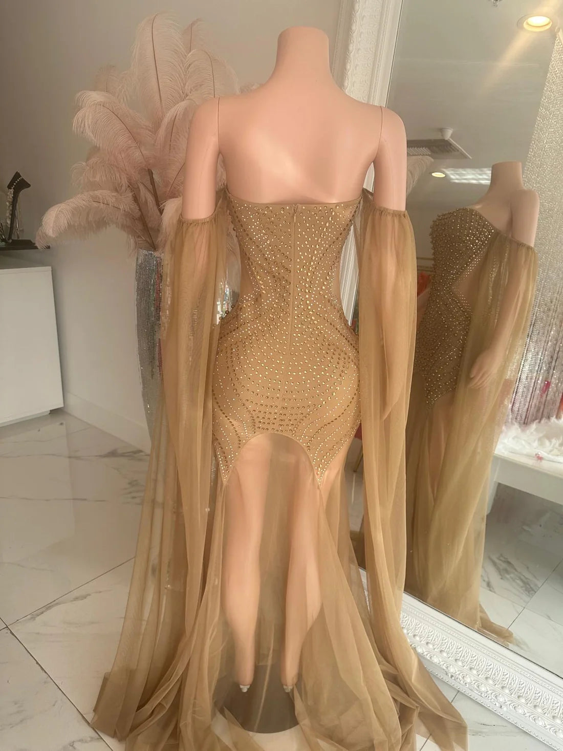 Don't Question A Goddess Maxi Dress Gold
