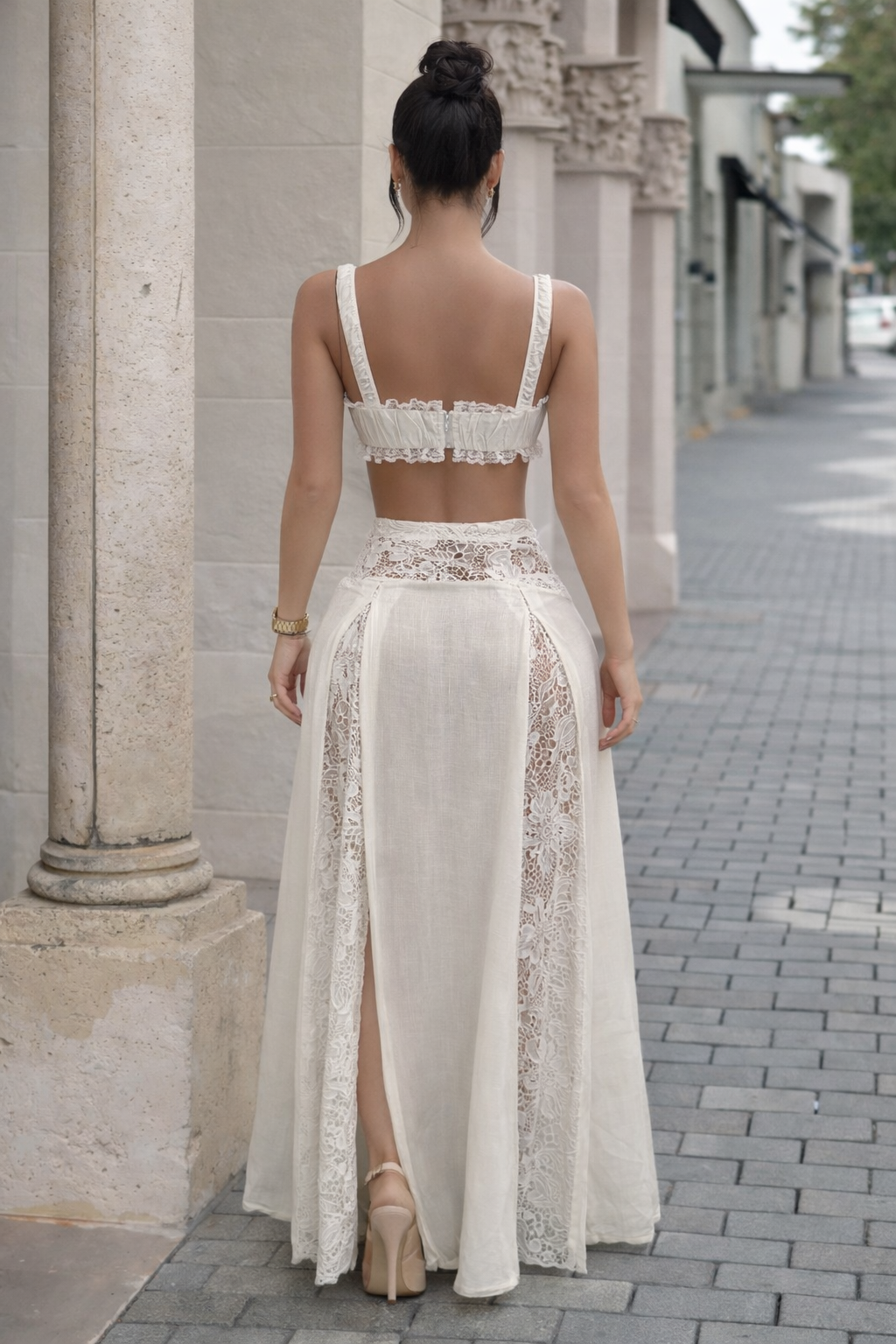 Dancing in the Sun Skirt Set White
