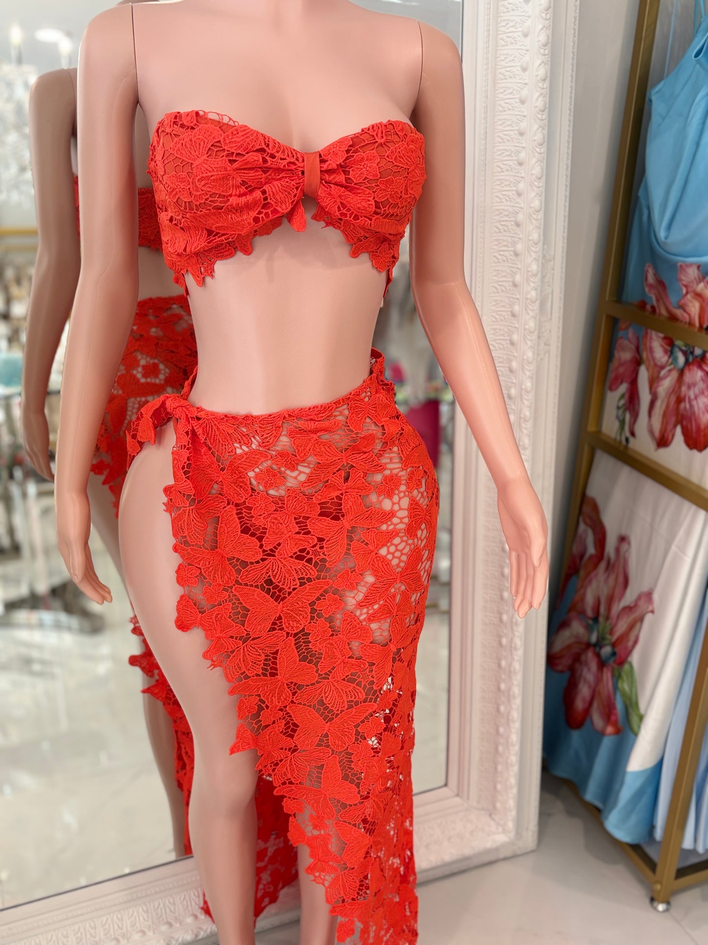 Lace Me Up Barbie Lace Skirt Set