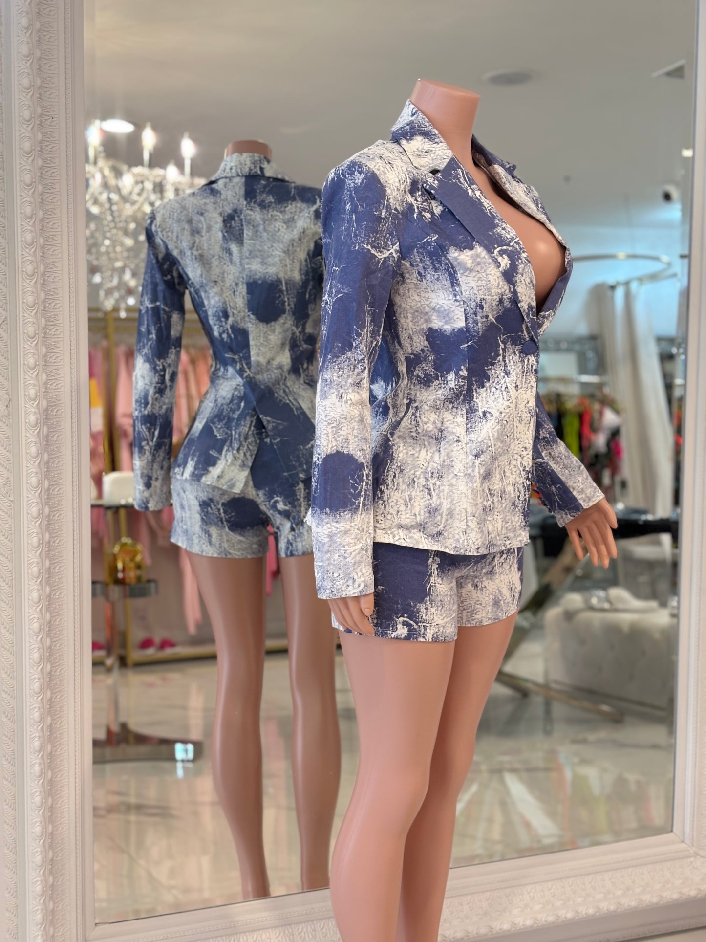 Aby Short Set Blue