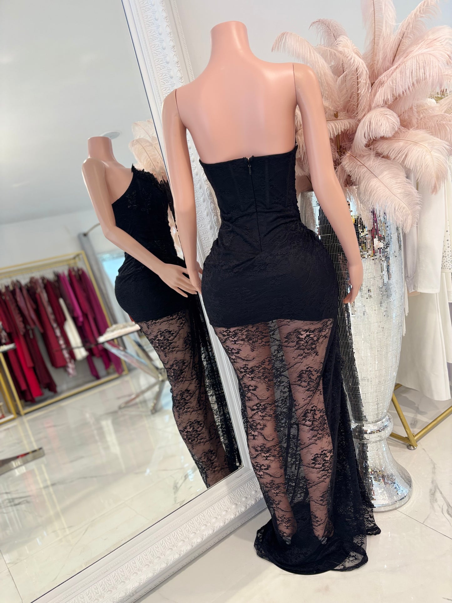 The Evil Beautiful Queen Maxi Dress Black