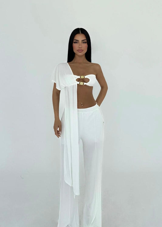 Muse Pant Set White